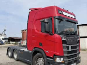 Cap tractor Scania V8  R520  6X2. an 2019 km 400 mii — miniatura 3