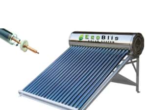 Panouri Solare Presurizate Pipe HEAT PIPE cupru - Panou cu boiler 100L — miniatura 3