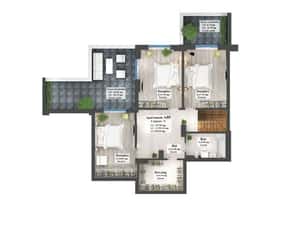 VÂNZARE - PENTHOUSE - COPOU - 157 mp utili — miniatura 6