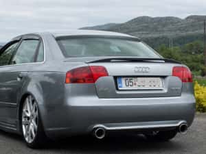 Eleron Lunetă Audi A4 B7 (2004–2008) – Fibra, Pregătit Vopsire, Look Sport — miniatura 6