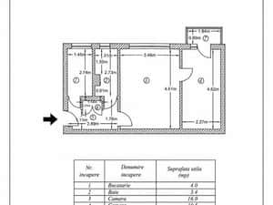 Apartament 2 camere de vanzare — miniatura 1