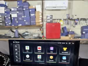 Navigatie Android A4 A5 B9 Ecran 2K Carplay , Android Auto + Camera — miniatura 8