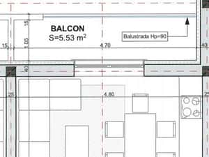 Apartament o camera, 30 mp + Balcon 6 mp, TVA INCLUS, zona Sud — miniatura 3