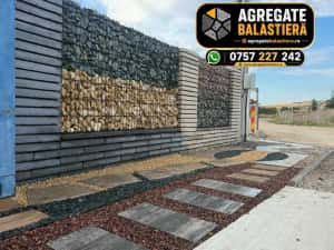 Piatra gard tip gabion Gri-antracit / Crem-bej dimensiune 63-90 — miniatura 4