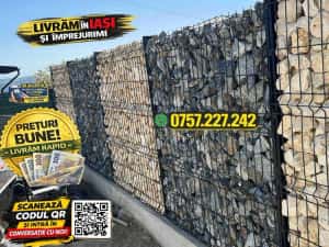 Piatra gard tip gabion Gri-antracit / Crem-bej dimensiune 63-90 — miniatura 6