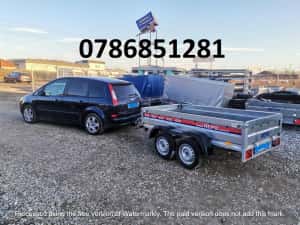 Remorca 750kg Tandem Apicola Auto Transport Platforma Auto Basculabila