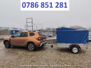 Remorca 750kg Tandem Apicola Auto Transport Platforma Auto Basculabila — miniatura 4