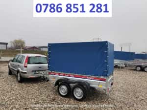 Remorca 750kg Tandem Apicola Auto Transport Platforma Auto Basculabila — miniatura 5