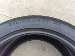 O anvelopa vara 315 40 21 Continental SportContact 6 cu 6,8 mm 2923 — miniatura 8