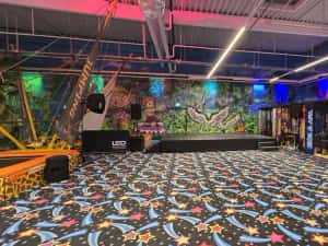 Dj-MC scena podium ecran led sonorizare, schela de lumini, glob — miniatura 8