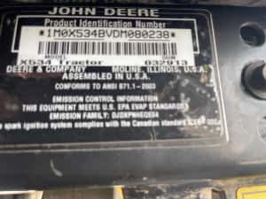 JOHN DEERE X 534 Multi terrain 4 Wheel Steer, Original SUA — miniatura 7