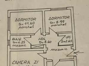 Apartament 3 camere + 2 bai M 16