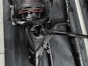 SET 4 Lansete 3,90metri PRO FL Strong Carp 3.5lbs 2segmente + 4 Mulinete EastShark S CARP 8000 6+1RULMENTI NEW 2026 — miniatura 3