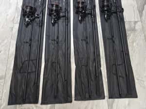 SET 4 Lansete 3,90metri PRO FL Strong Carp 3.5lbs 2segmente + 4 Mulinete EastShark S CARP 8000 6+1RULMENTI NEW 2026 — miniatura 9