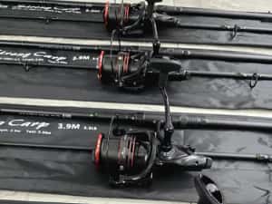 SET 4 Lansete 3,90metri PRO FL Strong Carp 3.5lbs 2segmente + 4 Mulinete EastShark S CARP 8000 6+1RULMENTI NEW 2026 — miniatura 10