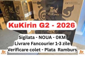 Sigilata - G2 2026 Kukirin‼️editia 2026‼️ 55 Km/h, Motor 800W‼️Noua‼️In cutie cu toate accesoriile, Neatinsa, Sigilata — miniatura 1