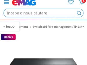 Switch TP-Link TL-SG1016PE, 16 porturi Gigabit, SIGILAT — miniatura 2
