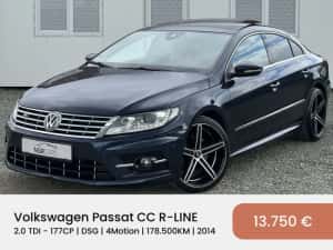 Volkswagen Passat CC R-LINE 2.0 TDI 177CP 4Motion 2014 DSG 178.500KM | RATE / TRANSPORT / NUMERE — miniatura 9
