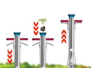 Plantator Rasaduri Profesional cu doua manere ergonomic Inox — miniatura 5