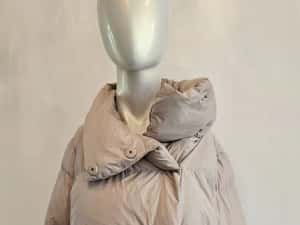 Massimo Dutti geaca puf natural gasca — miniatura 4