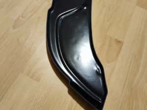 Prelungire lip spoiler bara fata BMW Seria 3 E90/E91 Facelift Negru — miniatura 4
