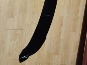 Prelungire lip spoiler bara fata BMW Seria 3 E90/E91 Facelift Negru — miniatura 5
