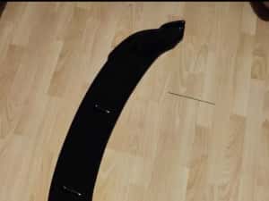 Prelungire lip spoiler bara fata BMW Seria 3 E90/E91 Facelift Negru — miniatura 6