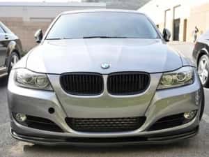 Prelungire lip spoiler bara fata BMW Seria 3 E90/E91 Facelift Negru — miniatura 9