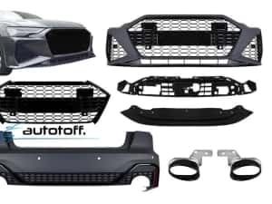 Pachet exterior compatibil cu Audi A6 C8 Sedan (2018+) RS6 Design