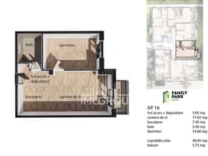 Apartament bloc nou cu 2 camere de vanzare Baciu — miniatura 5