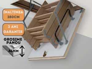 Scară metalică/lemn, pentru pod sau mansard — miniatura 3