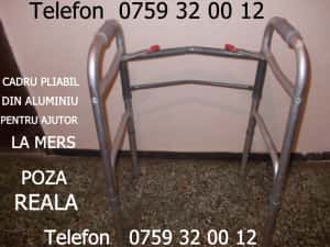 Cadru Fix ajutor mers dizabilitati,cadru nu e pliabil,e FIX si Stabil,persoane cu handicap locomotor — miniatura 2
