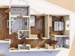ICIL | Apartament 3 Camere | Utilat | Mobilat | Gata de mutat — miniatura 5