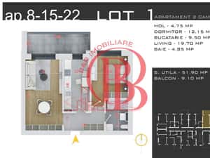 Apartament 2 Camere-Discount 50% Loc Parcare Pallady — miniatura 5