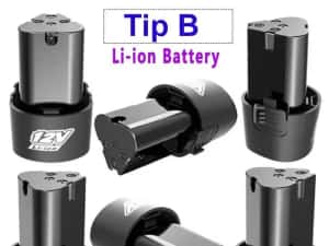 Acumulator Li-Ion 12V 2Ah filetanta, vibrator gresie polizor — miniatura 10