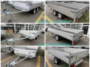 Remorca auto Eduard 750kg, obloane aluminiu, 1 ax / 2 axe, rabatare ALTA — miniatura 2