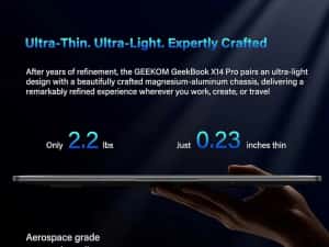 Ultra Thin 14" 2.8K OLED GEEKOM GeekBook X14 Pro Ultra Thin — miniatura 2