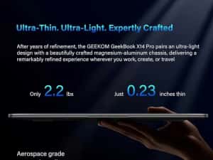 Ultra Thin 14" 2.8K OLED GEEKOM GeekBook X14 Pro Ultra Thin — miniatura 9