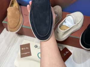 Mocasini Loro Piana piele naturala 100% Full Box colectie noua — miniatura 5