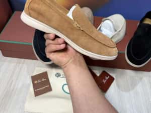 Mocasini Loro Piana piele naturala 100% Full Box colectie noua — miniatura 6
