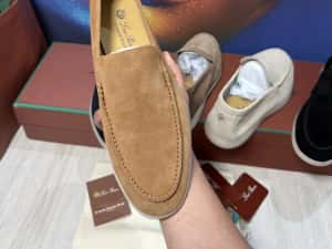 Mocasini Loro Piana piele naturala 100% Full Box colectie noua — miniatura 7