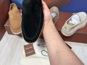 Mocasini Loro Piana piele naturala 100% Full Box colectie noua — miniatura 8