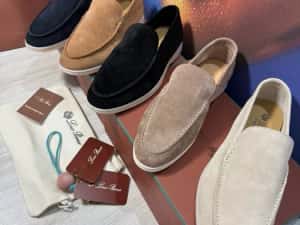 Mocasini Loro Piana piele naturala 100% Full Box colectie noua — miniatura 10