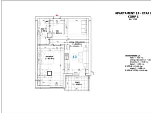 Apartament 2 camere, balcon, lift, 50mp — miniatura 6
