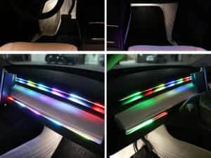Kit Lumini Ambientale Auto Dinamice 18 în 1 – Symphony Edition, Acrilic RGB, Control Bluetooth & Sincronizare Muzicală — miniatura 8