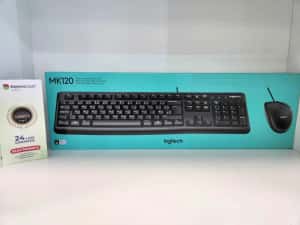Kit Tastatura si Mouse cu fir Logitech MK120 USB QWERTY (Ag8 Tudor/B75034) – Garantie 2 Ani! - Produs Nefolosit!