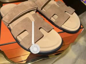 Papuci hermes chypre piele naturala — miniatura 4