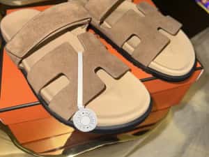 Papuci hermes chypre piele naturala — miniatura 8