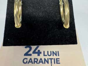 Cercei din aur 14k (69667.1/ 10 Pacurari 1) garantie 2 ani! — miniatura 2