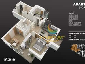 Merita vazut 3 camere bloc nou la 3 minute de metrou — miniatura 6